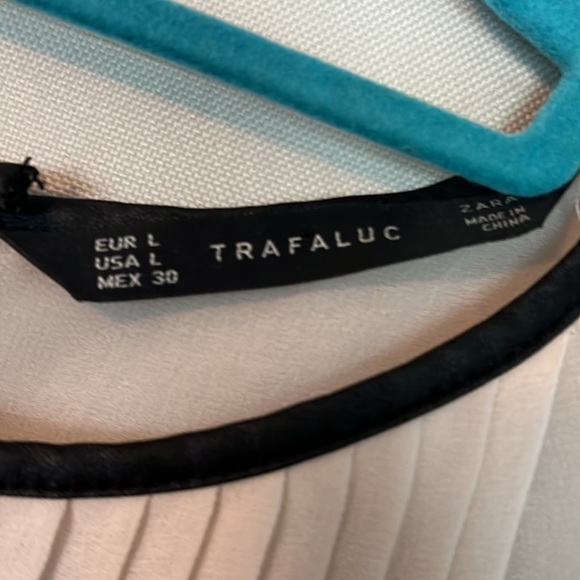 Zara sheer dress blouse sz L - Picture 2 of 3